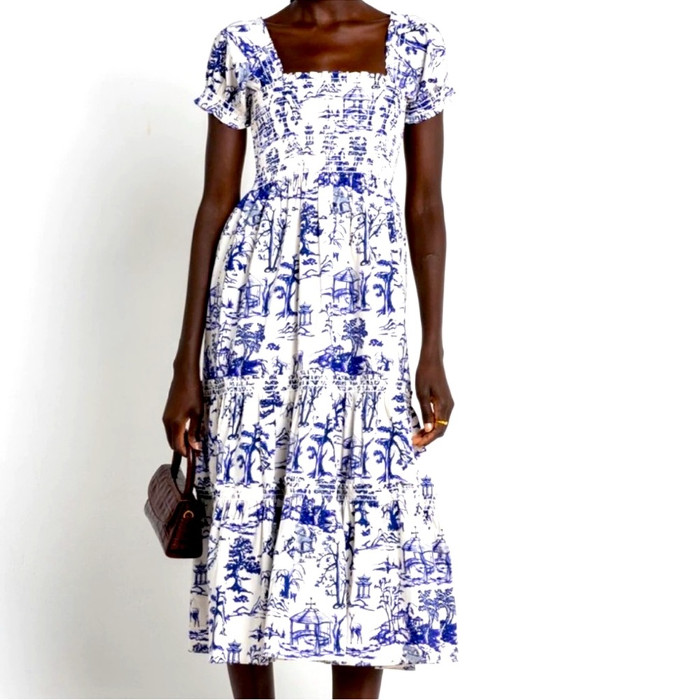 {OPT} Anthropologie Brand New Daphne Toile Midi Dress